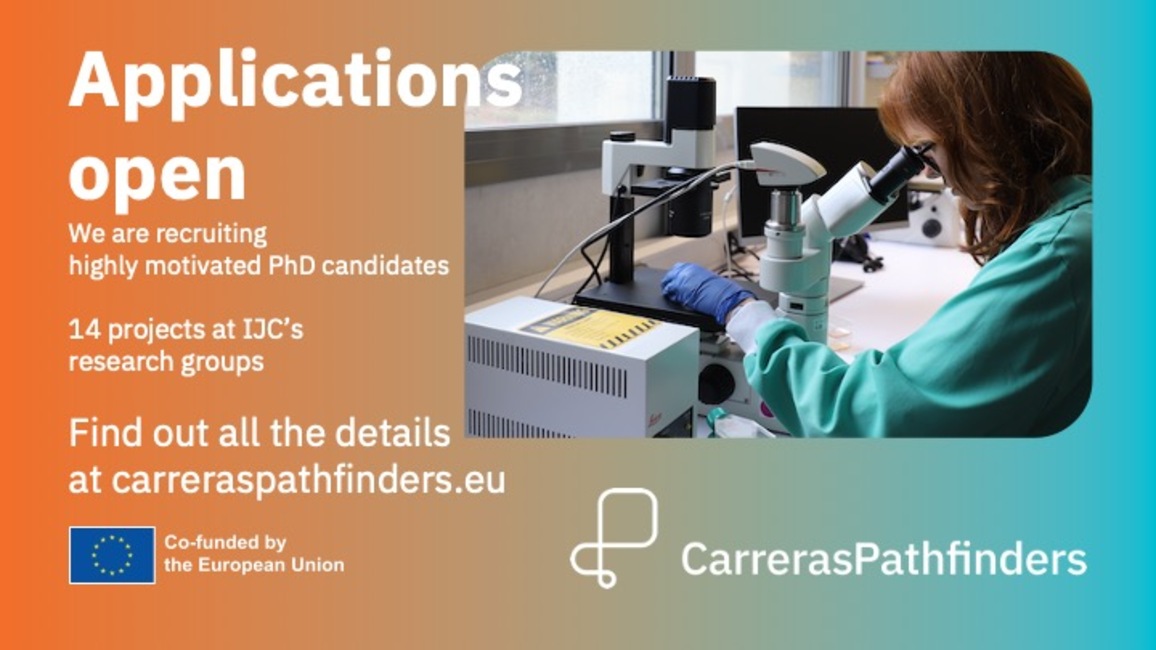 Oberta la convocatòria CarrerasPathfinders: un nou programa de doctorat per formar la propera generació que investigui el càncer hematològics